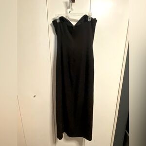 Vintage Karen Lucas For Niki Strapless Black Gown Size 12